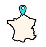 Icône carte de France